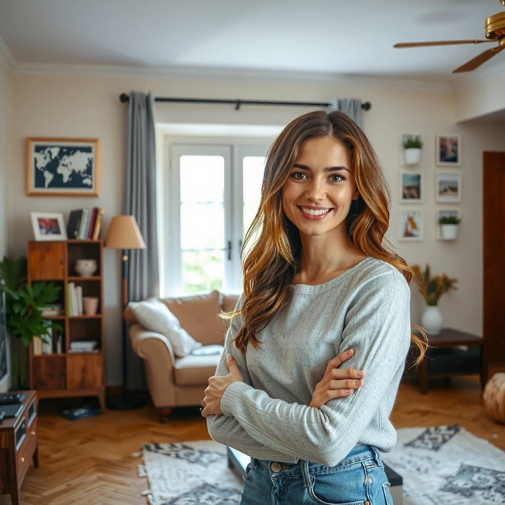 Living room before cleaning