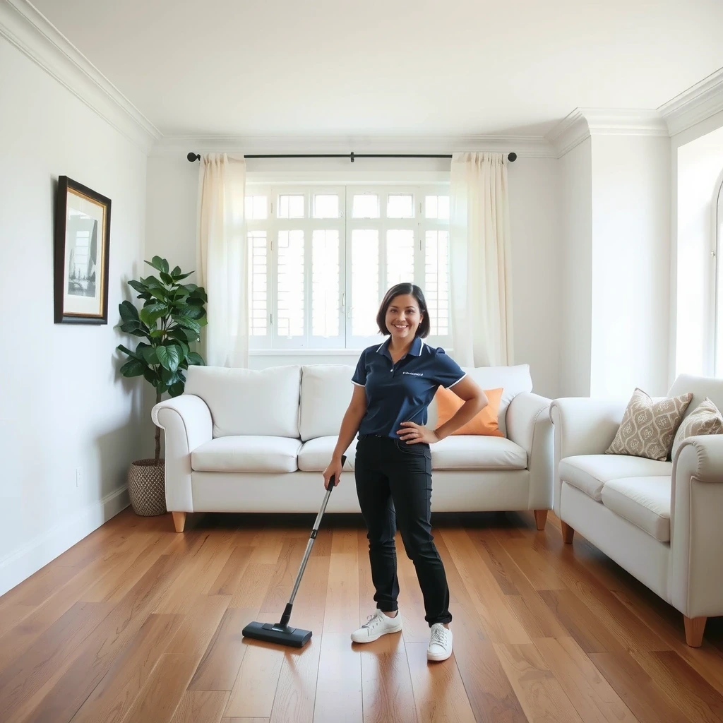 Living room after cleaning