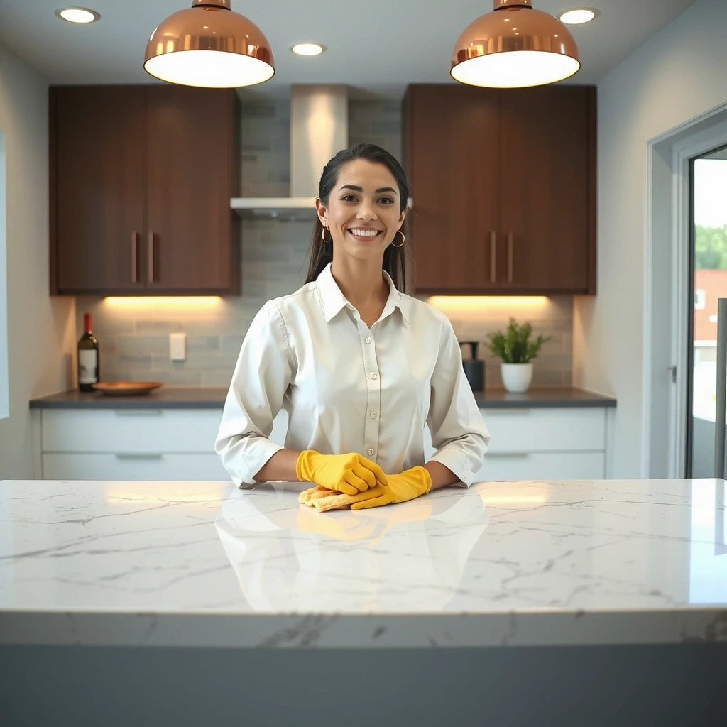 After: Clean Kitchen Counter